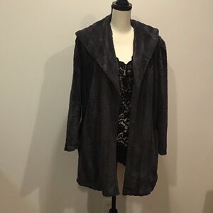 Slinky Brand Charcoal Teddy Jacket